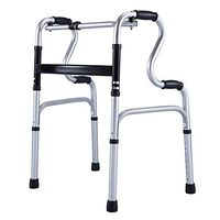 FLYSXP Folding Walker Elderly Walker Aluminum Dual-use Walker Multi-Function Walker Crutches Wheelchair