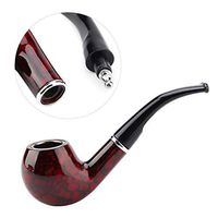 Jacksking Tobacco Pipe, Detachable Resin Smoking Tobacco Pipe Premium Quality Tobacco Pipe for Man and Adult, Cigar Pipe(#1)