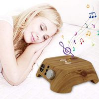 White Noise Sleep Aid, Intelligent Electronic Music Sleep Aid, Creative Wood Grain White Noise Machine to Relieve Stress