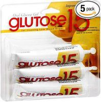 Glutose15 Oral Glucose Gel Lemon Flavor, 3 - 1.3 oz Tubes, Pack of 5