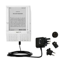 Advanced International Wall AC 2A Charger Compatible with Amazon Kindle (1st Generation) - Powerful 10W Charging, Built with Gomadic Brand TipExchange Technology, for Worldwide use