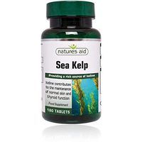 Natures Aid Sea Kelp 187mg (Providing 150u g Iodine) 180 Tabs - 2 Pack