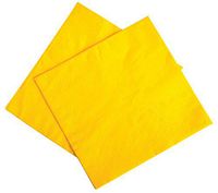 9 7/8" YELLOW BEVERAGE NAPKIN