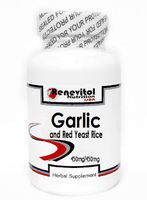 Garlic and Red Yeast Rice 450mg/450mg 90 Capsules ~ Renevitol