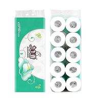 LMBASKET Toilet Paper 3-Ply Soft Cored Toilet Paper, 10 Rolls Bulk Toilet Tissue Skin-Friendly Safe Gentle Toilet Roll