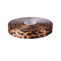 10 Yards 4 Sizes Leopard Printed Grosgrain Party Wedding Decoration Bow Craft Ribbons Card Gifts Wrapping Width 10/15/25/40Mm,D 25Mm 10 Yards