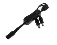 (1-2) 5.5mm x 2.1mm 5.5/2.1 DC Power Male to Female Extension Cable w/ Switch