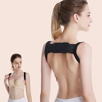 Posture Clavicle Support Invisible Corrector Strap，Humpback Correction Belt Back Straight Shoulders Brace Correct Strap for Children&Adults (Black, L (Yard Height 165-180CM))