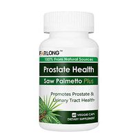 Farlong Prostate Health Saw Palmetto Plus 60 Veggie Caps, Promotes Prostate, Urinary Tract Health, Dietary Supplement