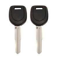 New Replacement Transponder key Chipped Uncut Blade ID 4D61 Letter N MIT3 for Mitsubishi Lancer Evo (2 Pack)