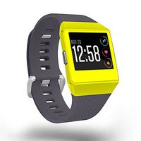 MightySkins Skin Compatible with Fitbit Ionic - Solid Yellow | Protective, Durable, and Unique Vinyl Decal wrap Cover | Easy to Apply, Remove, and Change Styles | Made in The USA