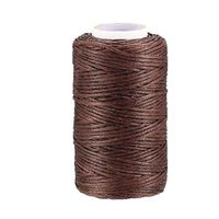 uxcell 55 Yards 150D/1mm Leather Sewing Thread, Waxed Thread, Hand Stitching Thread for Hand Sewing Leather and Bookbinding(Coffee Color)