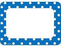 Teacher Created Resources Blue Polka Dots Name Tags/Labels (5585)