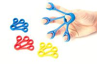 Finger Stretcher Hand Resistance Bands Hand Extensor Exerciser Finger Grip Strengthener Strength Trainer Gripper set for Arthritis Carpal Tunnel Exercise Guitar and Rock Climbing 3pcs(Extensor)