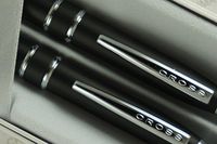 Cross Stratford Matte Satin Black, Cross Signature Mid Band and Spring Loaded Clips Ball Pen and 0.7mm Pencil