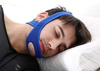 Blansdi Anti Snoring Chin Strap for Women Men, Anti-Snoring Devices Stop Snoring Solution Chin Tray Snore Stopper and Sleep Aid Blue