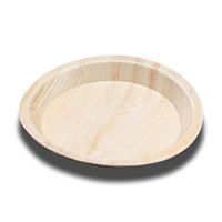 Terra Mirai 10” Palm leaf Round Plates –Ecofriendly Disposable Dinnerware, Party Supplies Ideal for Tailgate Parties, Camping, Family Dinner and Sports Event (20 Pack)