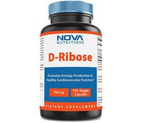 Nova Nutritions D-Ribose 700 mg Veggie Capsule - PROMOTES MUSCLE RECOVERY AND WORKOUT RECOVERY - 180 Count