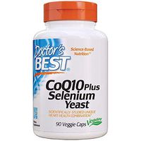 Doctor's Best Coq10 Plus Selenium Yeast Unique Heart Health Combination Veggie Caps, 90Count