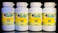 Iron 28mg, Made in USA - 240 (4x60) Tablets