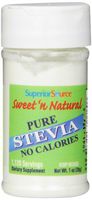 Superior Source Sweet 'N Natural Stevia Pure Nutritional Supplements Powder, 1 Ounce