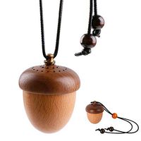 RoyAroma Wooden Acorn Essential Oil Car Diffuser Hang Decoration