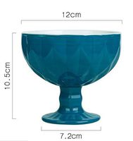 WWSHM Ceramic Ice Cream High Bowl Dessert Bowl Creative Ice Cream Cup Fruit Bowl Ice Cream Cup (Color : C)