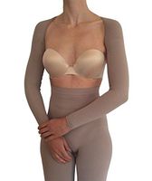 BIOFLECT® Infrared Compression Micromassage Arm Sleeves Wrap - Therapy for Edema, Inflammation, Cellulite, Pain - Slimming Support and Comfort - Natural Alternative Treatment - Sand S/M