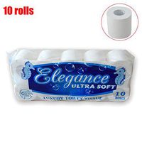 heaven2017 10 Rolls Roll Toilet Paper 3-Layer Bathroom Soft Bath Tissue Bulk White