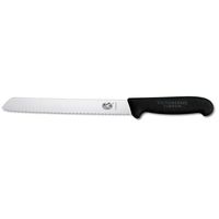 Victorinox Swiss Army 8" Serrated Bread Knife 5.2533.21 1-piece Black Fibrox Handle