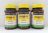 Mason Natural D 400 IU - 100 Softgels, Pack of 3