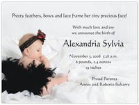 Zoey Birth Announcements - Set of 20