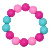 Chewy Kids' Sensory Fidget Bracelets - Chewelry by Munchables (Fuchsia/Aqua/Pink Small)