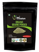 Organic Brahmi Bacopa Monnieri Powder - 1 lb ozĬ gm USDA, Ayurvedic Herb Hair Growth and Brain Function,Capsules Alternative,Resealable Pouch,Value Pack of a Pound,16 Ounce