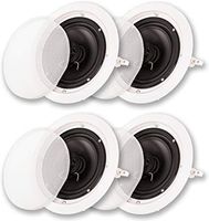 Acoustic Audio HTI6c in Ceiling 6.5" Speaker 2 Pair Pack 2 Way Home Theater 1000W HTI6c-2PR