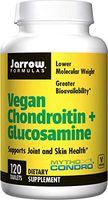 Jarrow Formulas Vegan Chondroitin + Glucosamine, Supports Joint and Skin Health*, 120 Tablets, Yellow