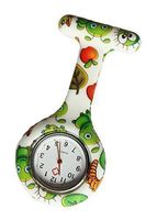 Boolavard TM Nurses Fashion Coloured Patterned Silicon Rubber Fob Watches - Bugs