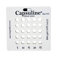 Size 000 Capsule Holding Tray by Capsuline - 25 Count