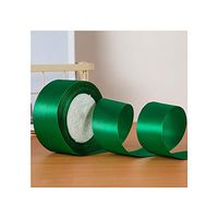 38Mm Silk Satin Ribbons DIY Handmade Crafts Material Christmas Wedding Birthday Party Gift Wrapping Decoration White Ribbons,Green