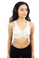 Front Closure Bra Post Surgery Compression, Comfort, Wirefree Bra, Bralette (S7) Beige