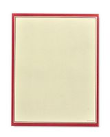 Red Border Stationery Paper - 100 Count