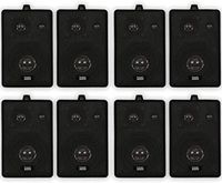 Acoustic Audio 251B Indoor Outdoor 3 Way Speakers 1600 Watt Black 4 Pair Pack 251B-4Pr