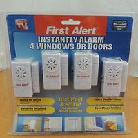 As Seen On TV - First Alert Alarm Set - Instantly Alarm 4 Windows or Doors.