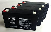 SPS Brand 6V 7Ah Replacement Battery for MK ES7-6 Patriot (6V 7.2AH) 6V 7Ah Wheelchair Battery (4 Pack)