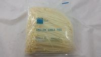 7" NYLON CABLE TIES/ZIP TIES BAR-LOK 08470 MADE IN USA NATURAL Qty 1000