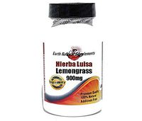 Hierba Luisa Lemongrass 900mg * 180 Capsules 100% Natural - by EarhNaturalSupplements
