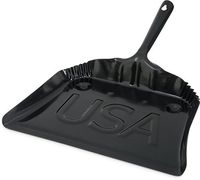Carlisle 3623603 Flo-Pac Steel Metal Dustpan, 12" Length, Black (Pack of 12)