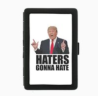 Haters Gonna Hate Trump 2016 Presidential Election Black Cigarette Case Holder Wallet RFID-blocking