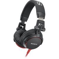 Sony Studio Monitor Premium Lightweight Extra Bass Stereo Headphones (Black/Red)