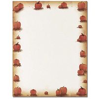 100 Pumpkin Harvest Letterhead Sheets